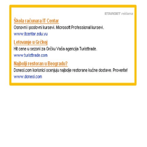 How to keep sales up with Etarget