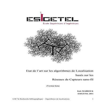 Etat  De L\'art Algo RéSeaux De Capteurs sans-fil