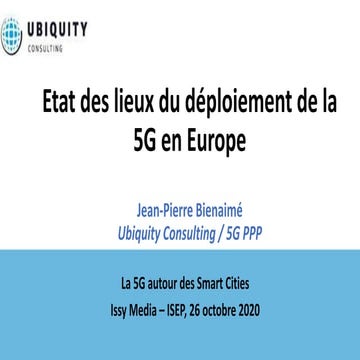 Etat des lieux 5 g en europe