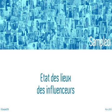 Etat des lieux des influenceurs