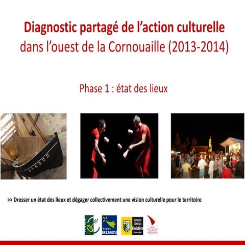 Diagnostic culturel partagé en ouest Cornouaille - Etat des lieux