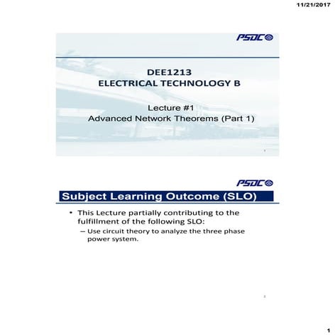 ETB LO1 Advanced Network Theorems (Part 1).pdf