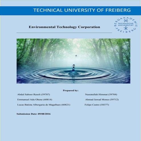 Environmental Technology Corporations