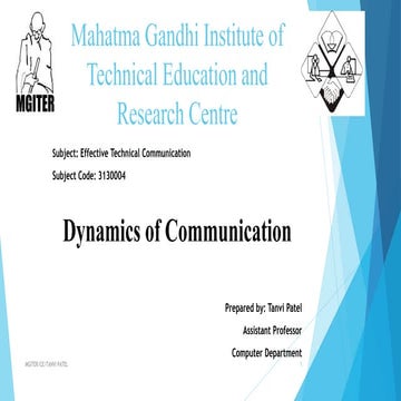 Dynamic of Communication