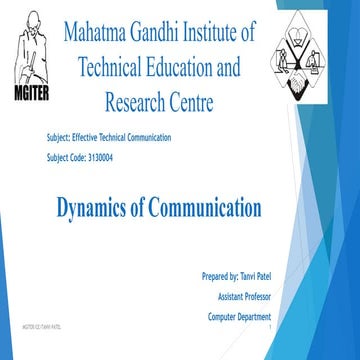 Dynamics of Communication