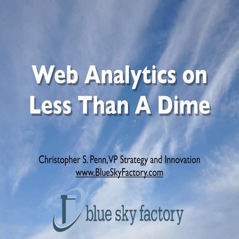 Web analytics on less than a dime