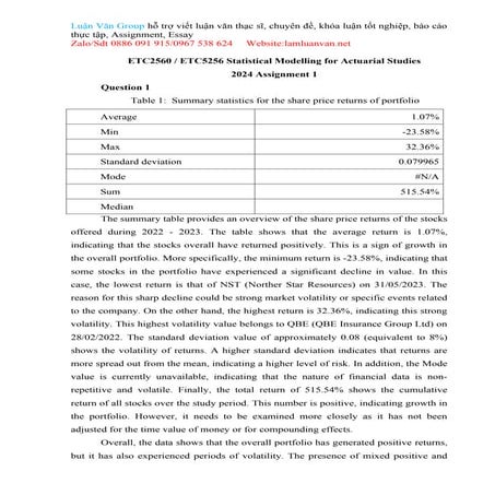 ETC2560  ETC5256 Statistical Modelling for Actuarial Studies