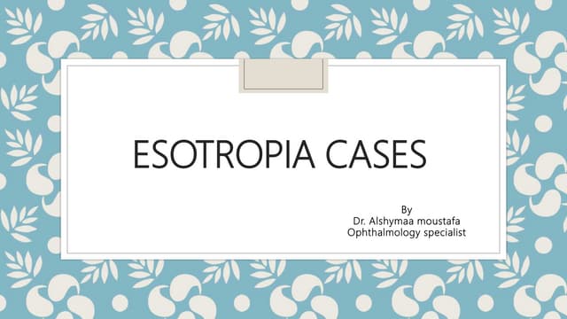 Et cases