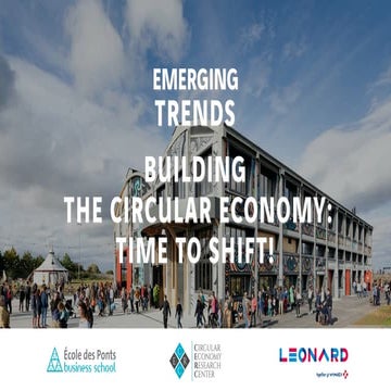 Building the circular economy: time to shift!