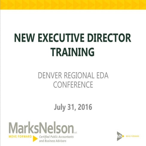 New Executive Director Training 