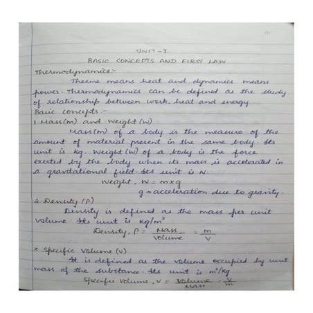 Basic Concepts and First Law | PDF