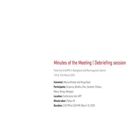 Etd minutes of the meeting&schoolvisitreport