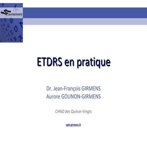 ETDRS en pratique v2009