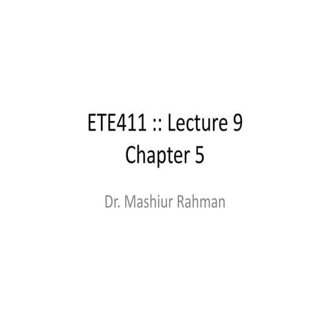Ete411 Lec9
