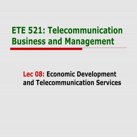 Spectrum Management (ETE 521 L7) | PPT