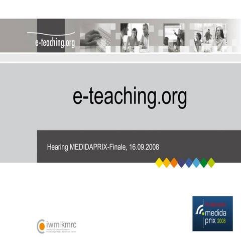 E-teaching Präsenation