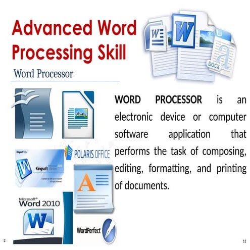 Advanced Word Processing Skills - Empowerment Technologies | PPTX