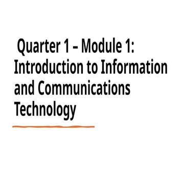 ETECH MODULE 1.pptx for learners grade 11 | PPTX