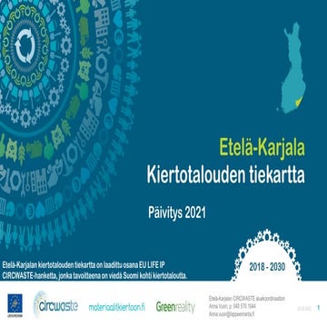 Etela-Karjalan kiertotalouden tiekartta 