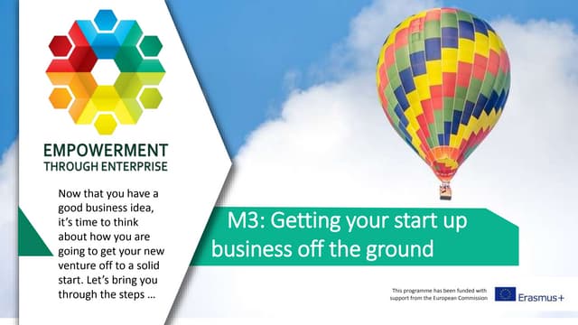 How To Get Your Startup Off The Ground Empowerment through Enterprise - how to get your start up business off