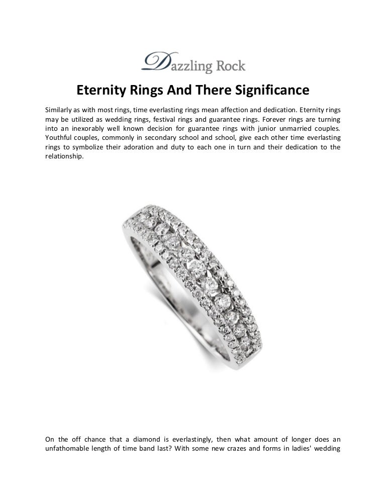 Eternity Rings And There Significance