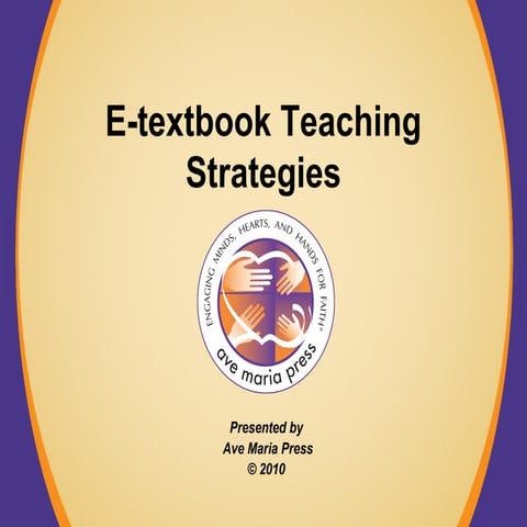 Etextbook teaching strategies