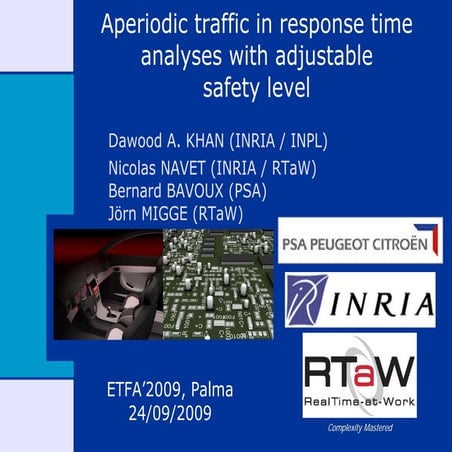 Aperiodic Traffic in Response Time Analyses with Adjustable Safety Level