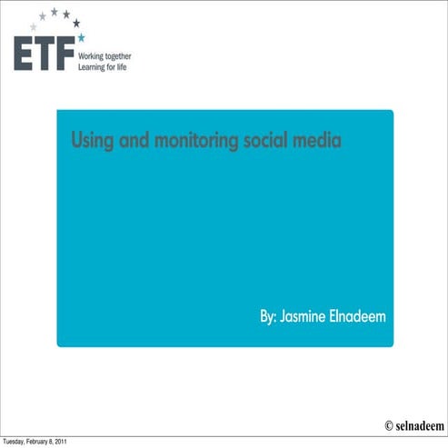 Etf social media progress
