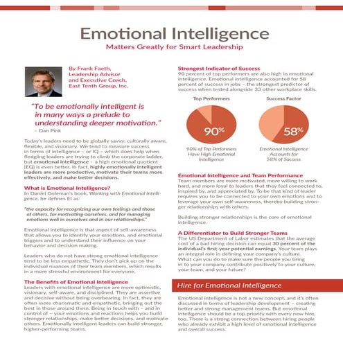 Emotional Intelligence for Smart Leadership