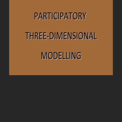 Participatory 3-Dimensional Mapping (P3DM) for Disaster Risk Reduction ...