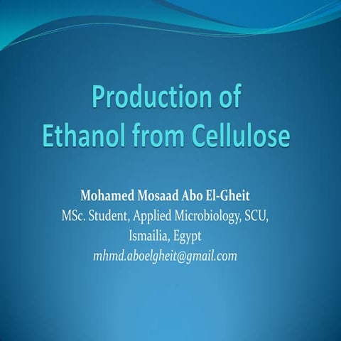 Bioethanol Production