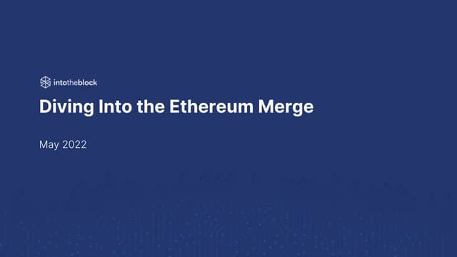 Diving into the Ethereum Merge