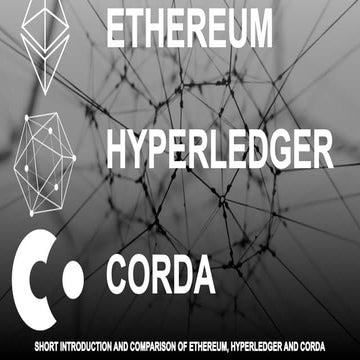 Ethereum vs fabric vs corda