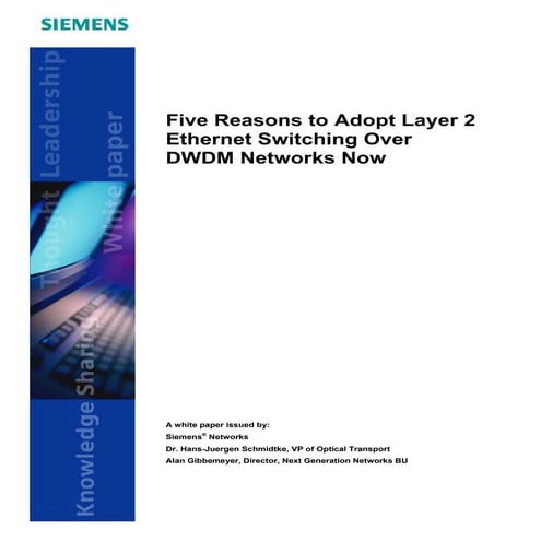 Ethernet Over Dwdm Whitepaper