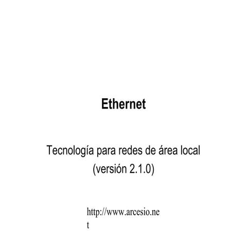 Ethernet tutorial