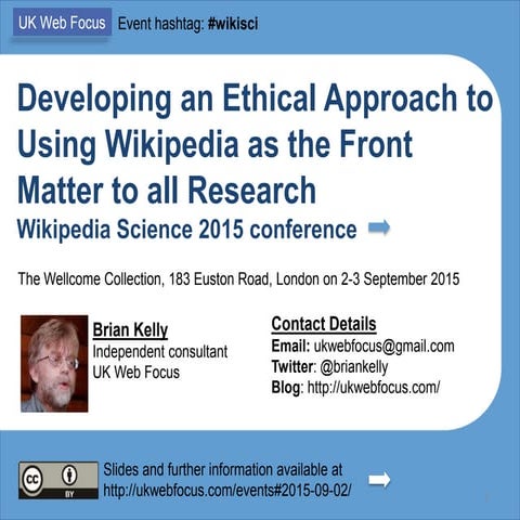 Developing an Ethical Approach to Using Wikipedia as the Front Matter to all ...