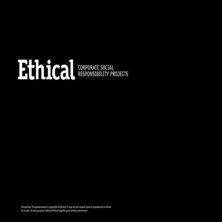 Ethical csr projects