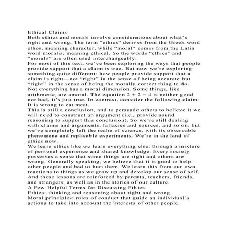 Chapter 3Evaluating Moral ArgumentsWhat Is Moral Reasoning.docx