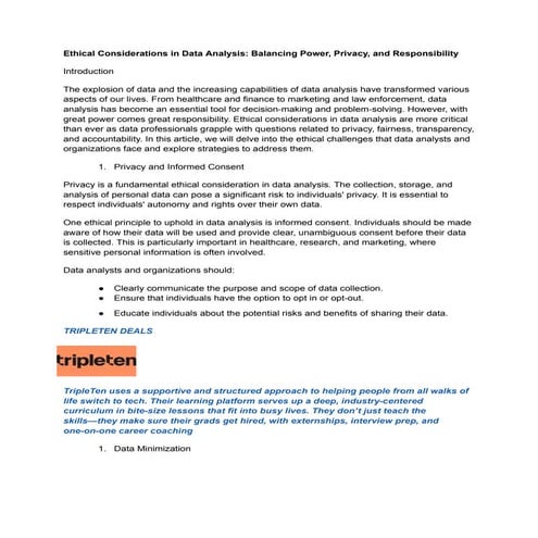 Ethical Considerations in Data Analysis_ Balancing Power, Privacy, and Respon...