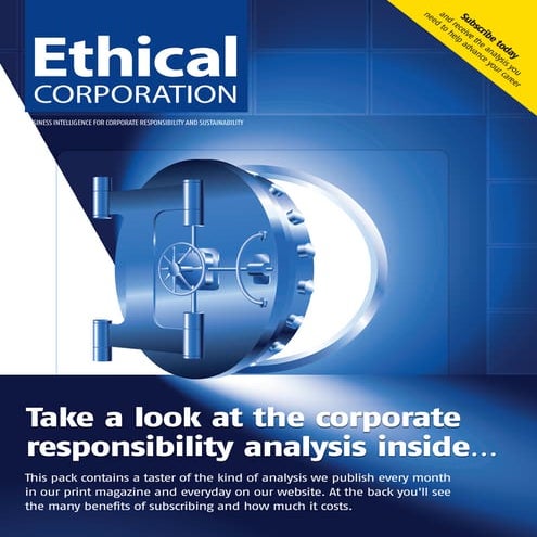 Ethical corporation – subscription sample pack