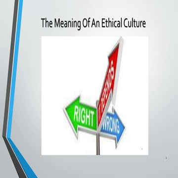 Ethical culture