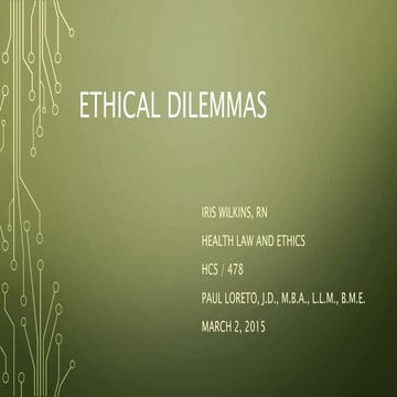 Ethical dilemmas powerpoint3