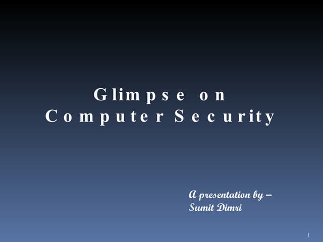 Ethical Hacking and Network Security