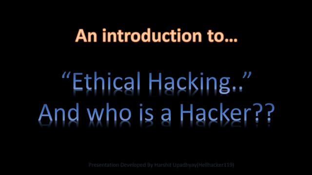 Ethical Hacking 