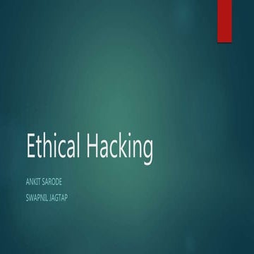 Ethical hacking