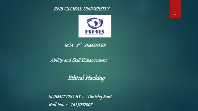 Ethical hacking-computer science