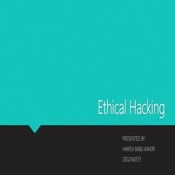 Ethical hacking