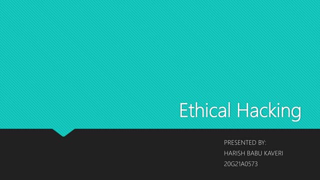 Ethical hacking