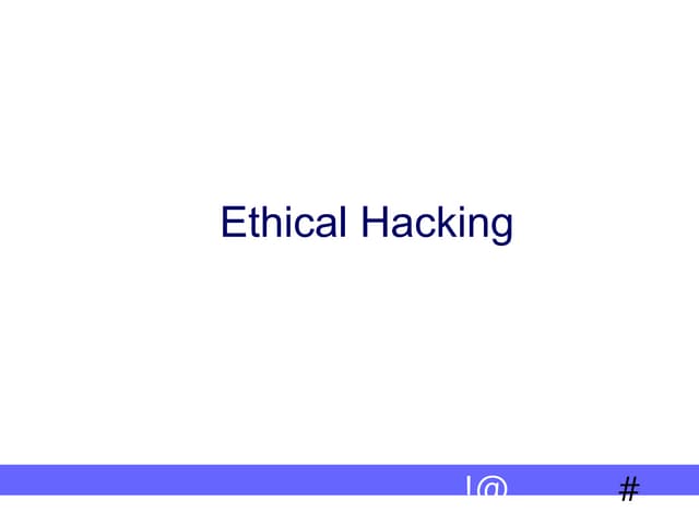 Ethical Hacking: Safeguarding Systems through Responsible Security Testing
