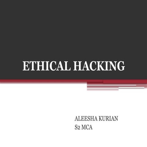 Seminar PPT on     ETHICAL HACKING .pptx